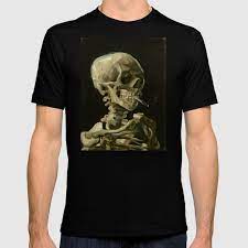 .gogh poster, van gogh skeleton, smoking wall art, skull smoking, skull poster, van gogh art, skeleton wall art, burning cigarette, van gogh wall art van gogh poster a pair of shoes vincent van gogh van gogh print van gogh paintings famous oil paintings best oil copy arts pop oil paintings. Vincent Van Gogh Skull Of A Skeleton With Burning Cigarette T Shirt Von Elegant Chaos Gallery Society6