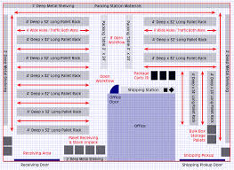 Warehouse Layout The Finished Plan Warehouse Floor Plan Warehouse Layout Warehouse Floor