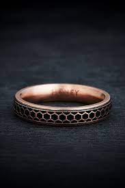 Men S Honeycomb Wedding Band 4 5mm White Gold Engagement Rings Vintage Mens Wedding Rings Gold White Gold Vintage Rings