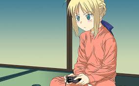 Hd Wallpaper Yellow Haired Female Anime Character Holding Game Controller Illustration Wallpaper Flare Let's talk about a bunch of characters with similar personalities and characteristics! yellow haired female anime character