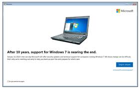About That Windows 7 End Of Life Nag Screen It Aint Working Windows Microsoft Internet Games
