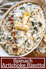Spinach Artichoke Risotto Three Olives Branch Recipe In 2020 Risotto Recipes Recipes Food