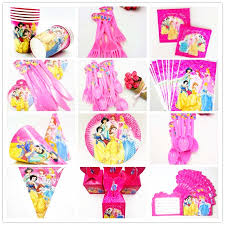 From costumes to crafts, this collection contains a downright royal amount of princess party supplies! Disney Six Princess Theme Party Supplies Plate Cups Straws Flag Tablecloths Candy Box Knives Spoons Napkins Birthday Decorations Buy At The Price Of 0 49 In Aliexpress Com Imall Com