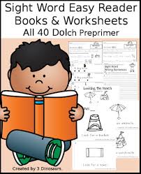 The reader has actually memorized the words to immediately recognize and read them without trying to say the sight words are frequently used in text and once children learn them, it makes reading easier. 3 Dinosaurs Sight Word Easy Reader Books Worksheets Preprimer