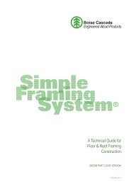 A Technical Guide For Floor Roof Framing Construction