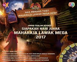 Pentas komedi maharaja lawak mega datang lagi di tahun 2017 dengan barisan pelawak lama dan muka baru. Tiket Maharaja Lawak Mega 2019 Alshalihi