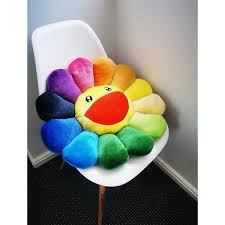 Takashi Murakami Rainbow Flower Cushion 60cm And 100cm Etsy In 2020 Murakami Flower Rainbow Flowers Takashi Murakami