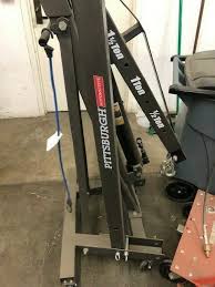 The chain on the front end of the lift really reduces the height that. Harbor Freight Coup For 2 Ton Capacity Foldable Shop Crane For Sale Online Ebay
