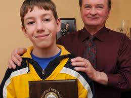 Grieving dad finds solace in ice honor