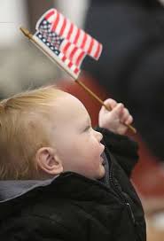 Joshua Beaver, 3, waits for his dad, Spc. Andrew Beaver,