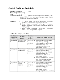 Maybe you would like to learn more about one of these? Contoh Penilaian Portofolio Bio Sma