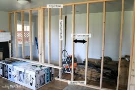 How To Build A Wall A Basic Guide To Building An Interior Wall Build A Wall Framing Basement Walls Frames On Wall
