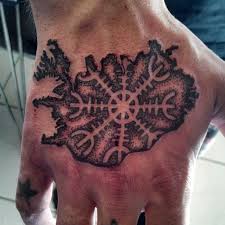Iceland Island Aegishjalmur Handtattoo Scandinavian Tattoo Icelandic Tattoo Viking Tattoos