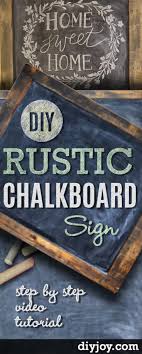 See more ideas about kitchen signs, home diy, decor. Diy Rustic Chalkboard Sign