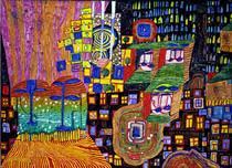 If you go to a public library, you can get out the taschen book on him and pick out the facts. Friedensreich Hundertwasser 82 Kunstwerke Malerei