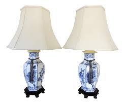 Sold Blue White Chinoiserie Table Lamps A Pair On Chairish Com Please Feel Free To Contact Us Regarding This Item If We Lamp Vintage Table Lamp Table Lamp