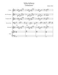 Principal (guitarra y guitarra eléctrica). Velha Infancia Tribalistas Sheet Music For Piano Solo Musescore Com