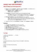 They teach english in a school. Subject And Verb Agreement 7th Grade Ela Worksheets And Answer Key