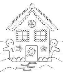Printable Color Gingeread House Coloring For Kids Gingerbread Man Coloring Page Snowflake Coloring Pages Christmas Coloring Pages