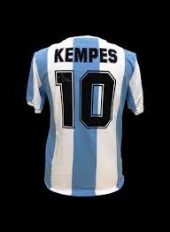 See yourself what the former argenti. Mario Kempes Signed 1978 Argentina Number 10 Shirt All Star Signings