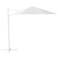 Seglaro Svarto Hanging Umbrella With Base Tilting Beige Dark Gray Ikea In 2020 Offset Patio Umbrella Patio Umbrella Ikea