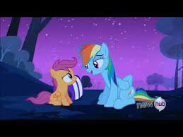 Scootaloo and Rainbow Dash Become Sisters - YouTube