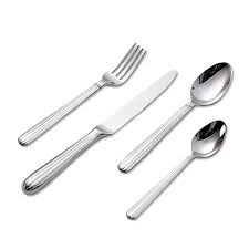 Maybe you would like to learn more about one of these? Cathylin 5 Pieces High Quality Stainless Steel Flatware Silver Cutlery Set With Hollow Handle