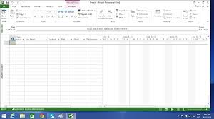 Ms Project Create A New Plan In Microsoft Project Tutorial