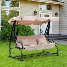 The canopy is adjustable to shade you from glare or direct sunlight, it is completely flat and gently supports your back. Andover Mills Marquette 3 Seat Daybed Porch Swing With Stand Reviews Wayfair