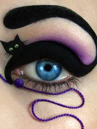 Meow This Is Just Literally A Cat Eye Halloween Eye Makeup Crazy Eye Makeup Eye Makeup Designs