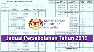 Ini bermakna, cuti persekolahan bagi 2020 akan diteruskan sehingga sekolah dibuka pada 20 januari 2021. Jadual Persekolahan Tahun 2019 Rasmi Dari Kementerian Pendidikan Malaysia Mykssr Com