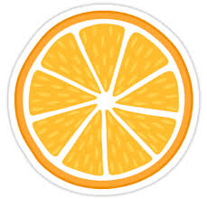 Orange Slice Sticker Sticker By Mhea Filofax Stickers Bubble Stickers Cool Stickers