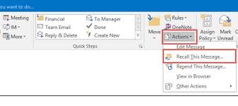 Recall your email message in microsoft outlook 2019 or 2016 if you have sent out a message that you would like to have a second chance at sending. Office 365 Recall Email Sent