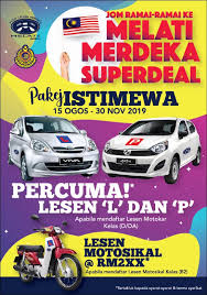 Pusat latihan memandu melati (nt) sdn bhd (p 1003) lot 756, 813 & 40, jln. Plm Melati Pelancaran Promosi Eksklusif Merdeka Hari Facebook