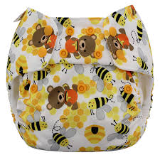 Blueberry Organic One Size Simplex All In One Diaper W Stay Dry Soaker
