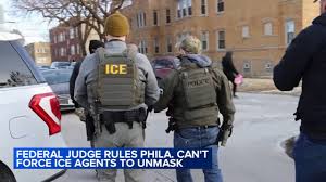 Federal judge rules Philadelphia can't force ICE agents to unmask