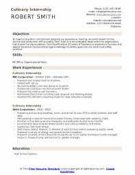 Student cv templates approved by recruiters. Culinary Internship Resume Samples Qwikresume
