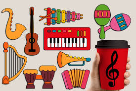 Download Music Instruments Graphic By Revidevi Creative Fabrica Illustration Design Clip Art Kids Clipart PSD Mockup Templates