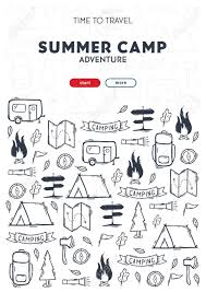 Come nighttime, the temperature drops, and once again, you need to be prepared. Summer Camp Camping Hand Draw Doodle Background Vector Banner Illustration Lizenzfrei Nutzbare Vektorgrafiken Clip Arts Illustrationen Image 149994836