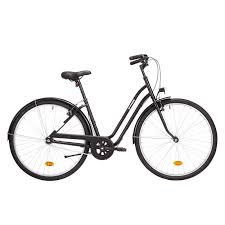 Velo De Ville Elops 100 Cadre Bas Noir Commuter Bicycle Bike Panniers Classic Bikes