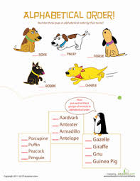 Award winning educational materials like worksheets, games, lesson plans and activities designed to help kids succeed. Animal Alphabetical Order Worksheet Education Com