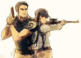 Resident Evil Chris Redfield And Jill Valentine Resident Evil Anime Resident Evil Jill Valentine