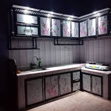 Kami leofurniture sudah sangat berpengalaman untuk pembuatan custom kitchen set lebih dari 10 tahun team kami memiliki. Kitchen Set Aluminium Glass Acp Shopee Indonesia
