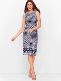 Maybe you would like to learn more about one of these? Audrey Knit Shift Dress Border Print Talbots