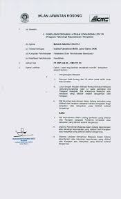 Kelulusan bagi permohonan ini adalah tertakluk kepada jawatankuasa pengurusan pinjaman pelajaran (jk3p). Jawatan Kosong Di Institut Kemahiran Mara Ikm Pengajar Jobcari Com Jawatan Kosong Terkini