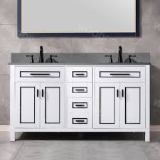 H white ceramic countertop white cabinet. á… Vanities Woodbridge