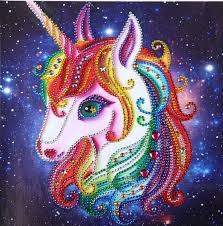 Image result for unicorn painting party canvas ideas. Diamond Painting Cartoon Unicorn Pony Cute Dog Peacock Cross Stitch Rhinestone Embroidery Home Kids Room Decor Sticker Murals Best Discount 16ef Cicig