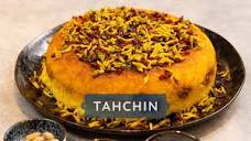 Crispy SAFFRON RICE CAKE with Chicken & Barberries - TAHCHIN; A ...