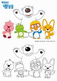 See more ideas about coloring for kids, free kids coloring pages, coloring pages for kids. Pororo Coloring Pages Ide Menggambar Kartun Kreatif