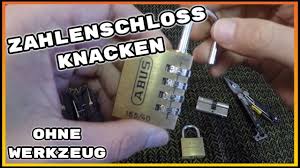 Zahlenschloss Knacken Ohne Werkzeug Mit False Gates Youtube